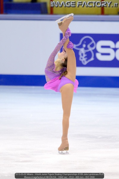 2013-03-02 Milano - World Junior Figure Skating Championships 8109 Julia Lipnitskaia RUS.jpg